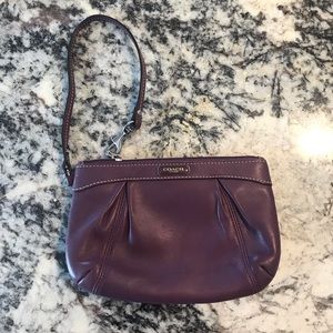Small Coach Wristlet Purple